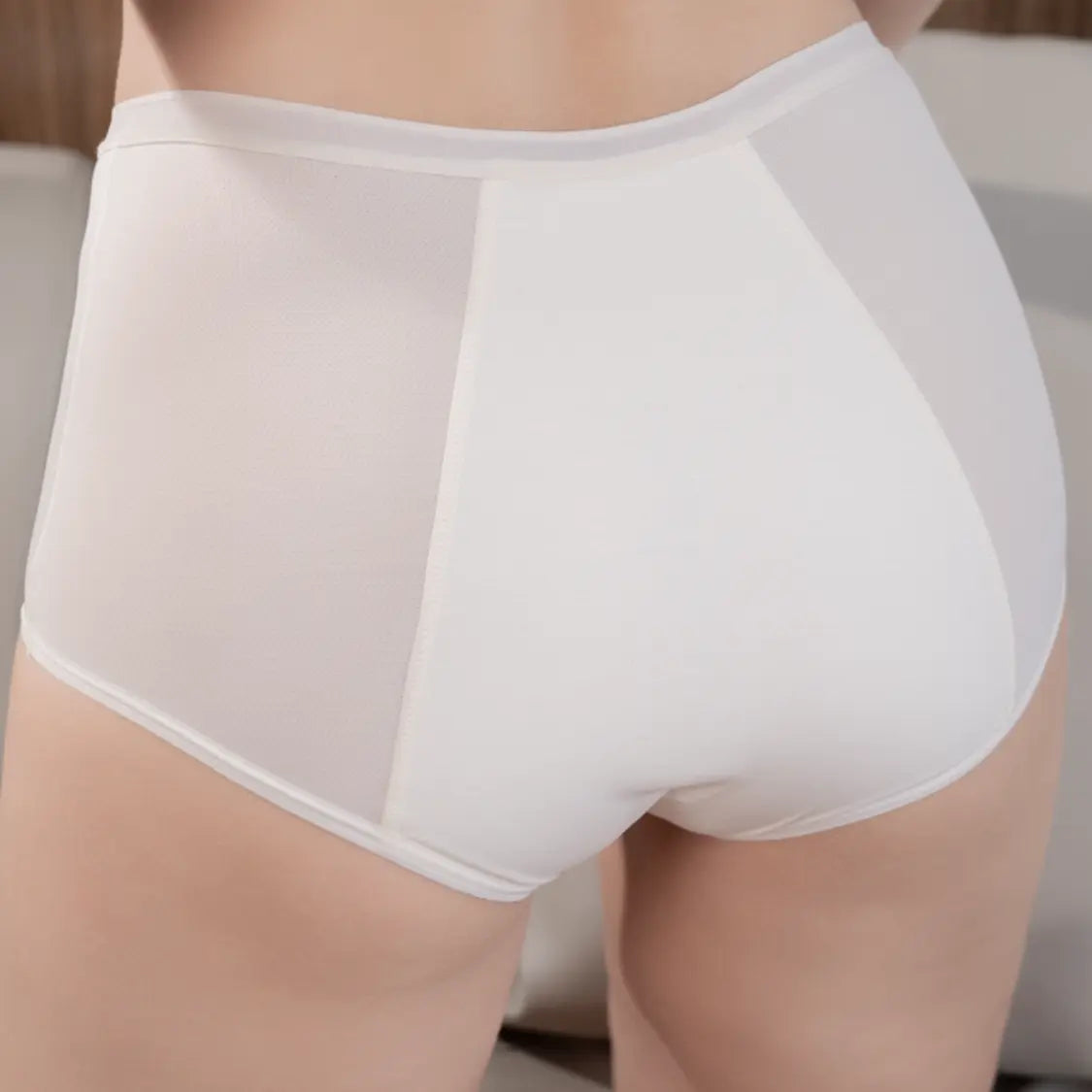 Best Incontinence Underwear for Woman - Leak Proof Ice Silk (White)Underleak